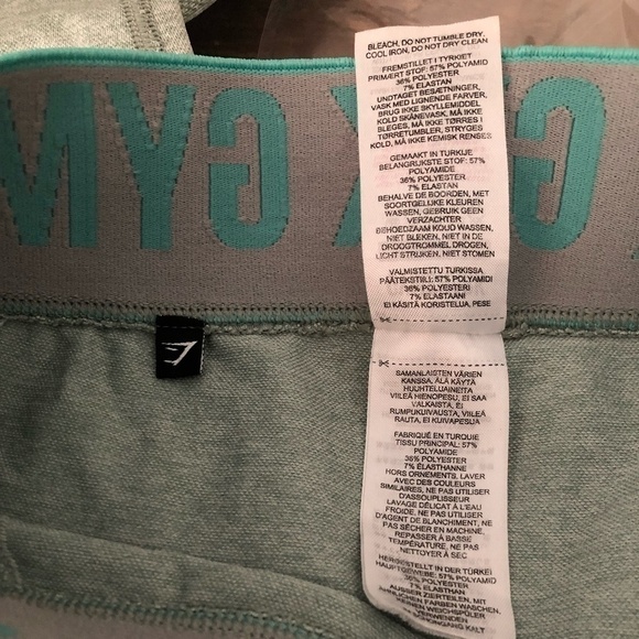 GYMSHARK Flex Leggings Women's Size Small Teal High Waist Stretchy Athletic - Picture 6 of 8